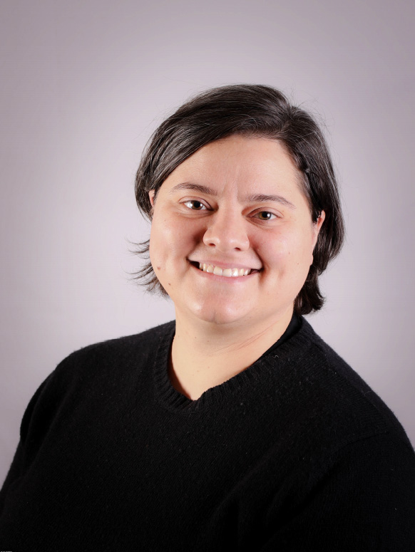 Lauren Brdecka wearing black shirt smiling