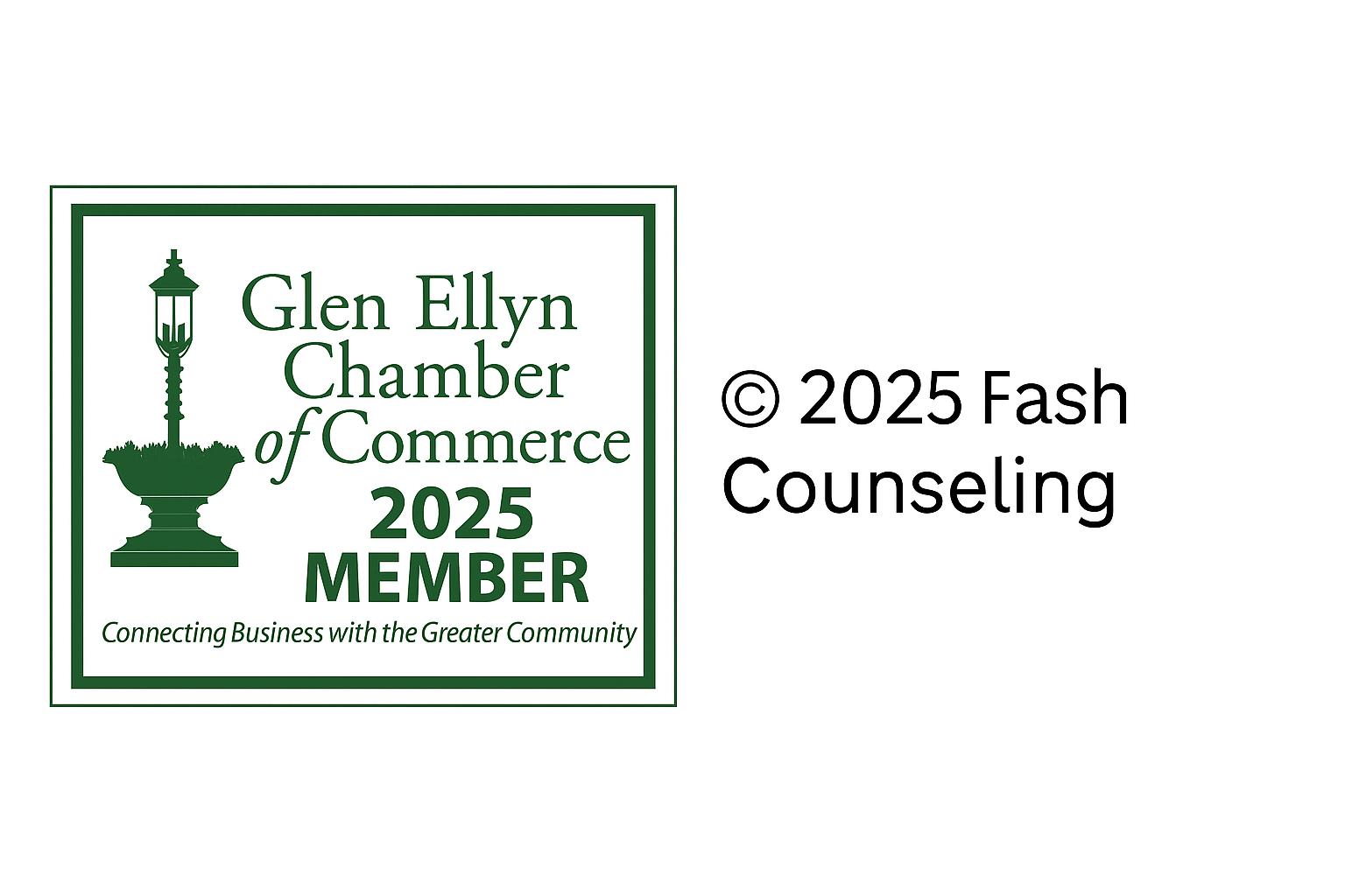 Glen Ellyn Chamber Badge and Copyright